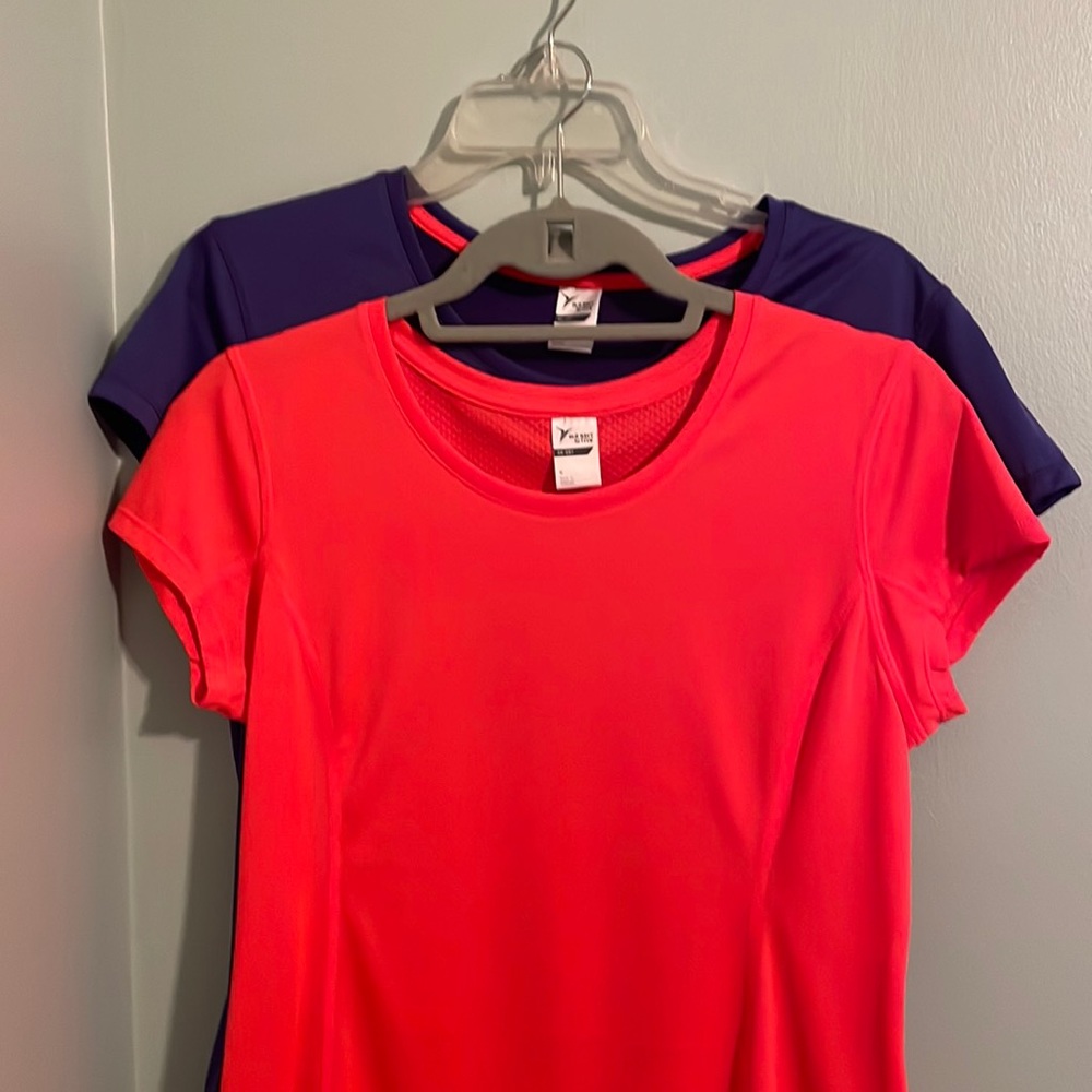Two Old Navy workout shirts